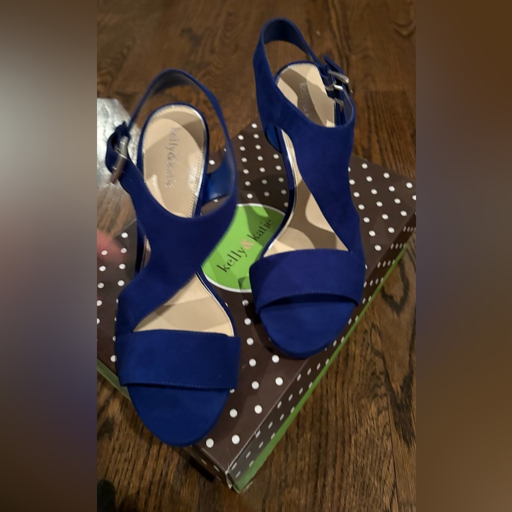 Elegant Royal Blue suede Heels